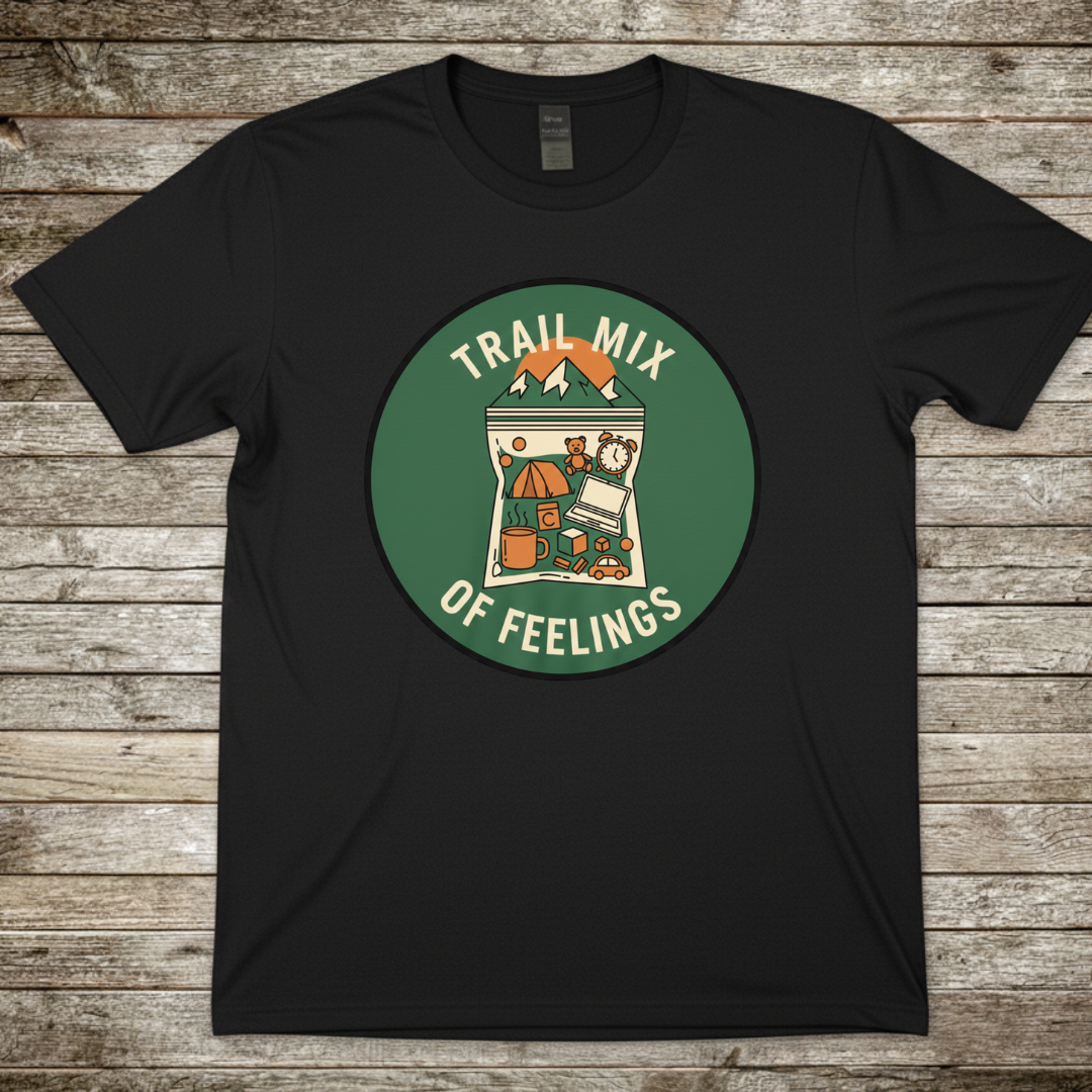 Printify T-Shirt Black / S Trail Mix Of Feelings T-Shirt Trail Mix Of Feelings T-Shirt
