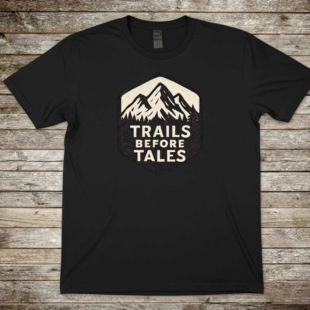 Printify T-Shirt Black / S Trails Before Tales T-Shirt Trails Before Tales T-Shirt
