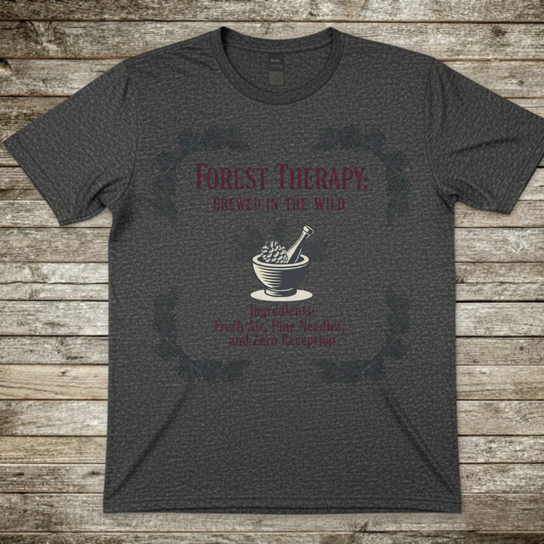 Printify T-Shirt Dark Heather / S Forest Therapy T-Shirt Forest Therapy T-Shirt