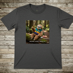 Printify T-Shirt Dark Heather / S Happy Sloth T-Shirt Happy Sloth T-Shirt