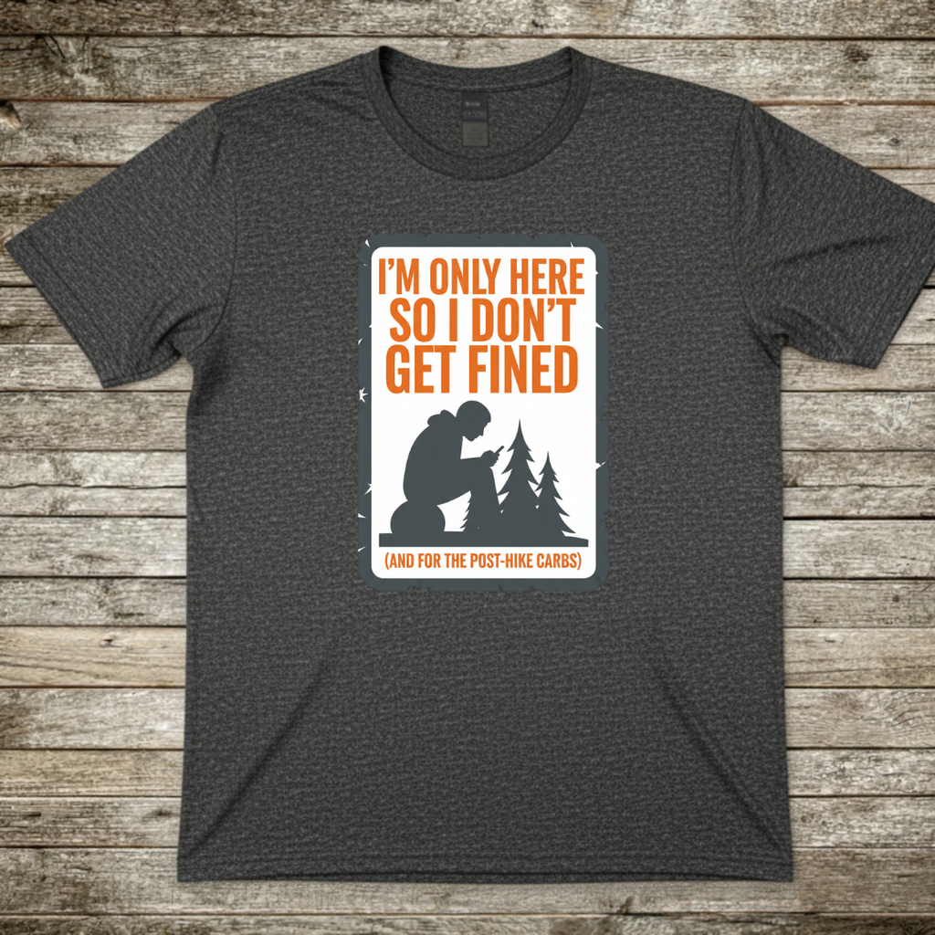 Printify T-Shirt Dark Heather / S Im Only Here T-Shirt Im Only Here T-Shirt