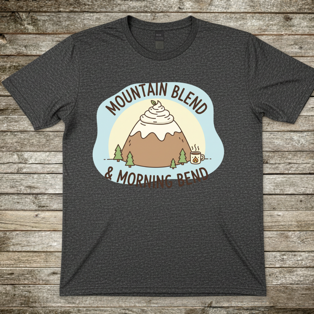 Printify T-Shirt Dark Heather / S Mountain Blend T-Shirt Mountain Blend T-Shirt