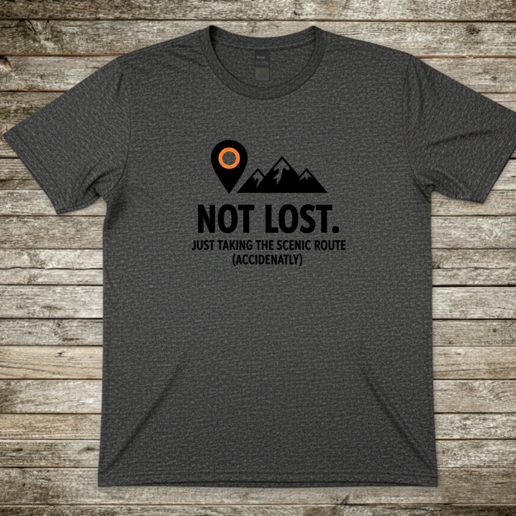 Printify T-Shirt Dark Heather / S Not Lost T-Shirt Not Lost T-Shirt