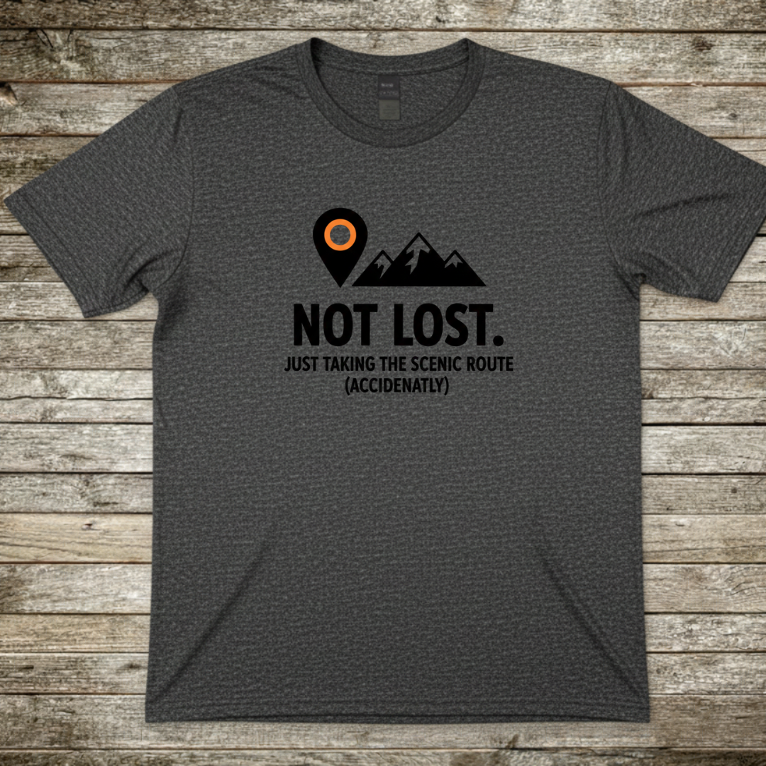 Printify T-Shirt Dark Heather / S Not Lost T-Shirt Not Lost T-Shirt