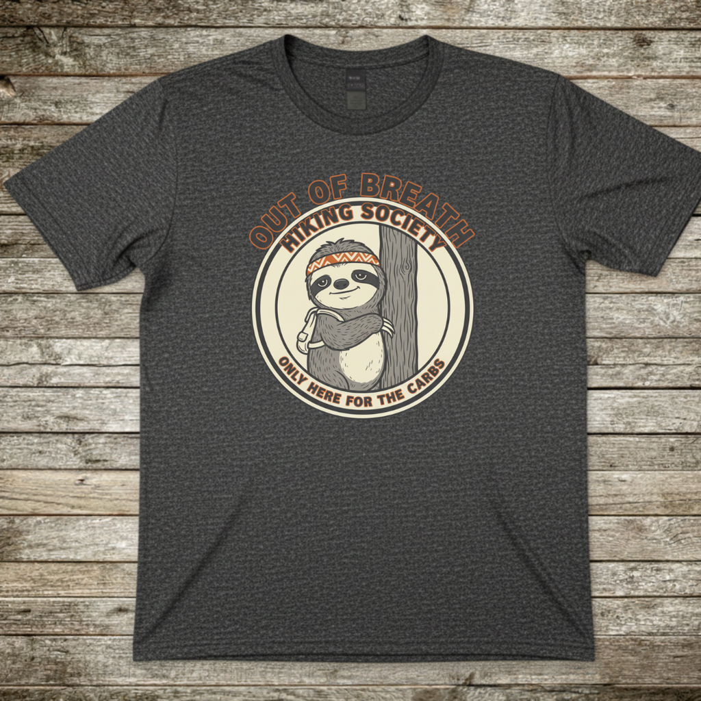 Printify T-Shirt Dark Heather / S Out of Breath T-Shirt Out of Breath T-Shirt