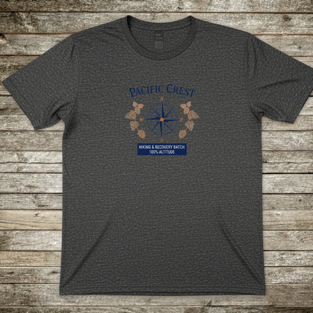 Printify T-Shirt Dark Heather / S Pacific Crest Compass T-Shirt Pacific Crest Compass T-Shirt
