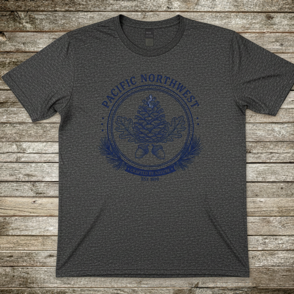 Printify T-Shirt Dark Heather / S Pacific Northwest T-Shirt Pacific Northwest T-Shirt