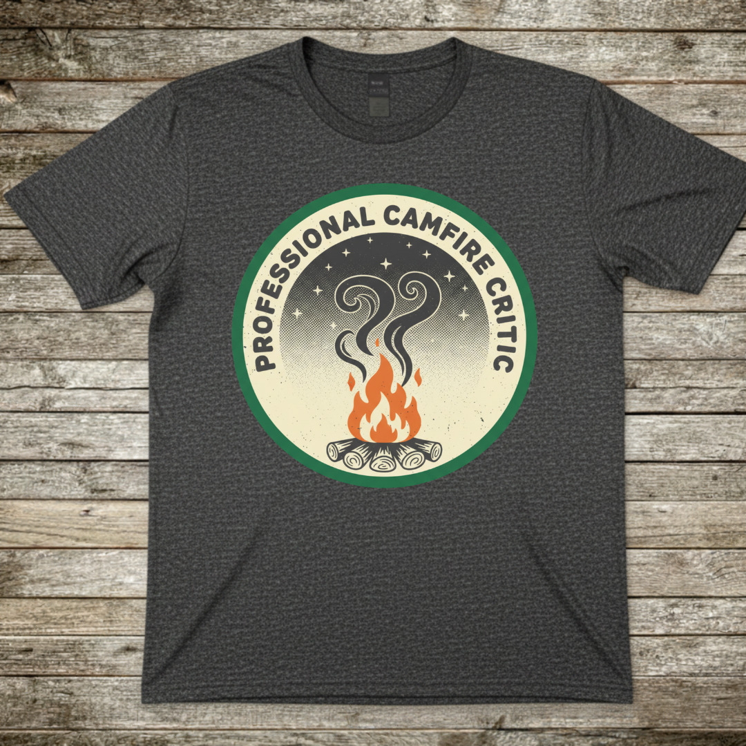 Printify T-Shirt Dark Heather / S Professional Campfire Critic Professional Campfire Critic