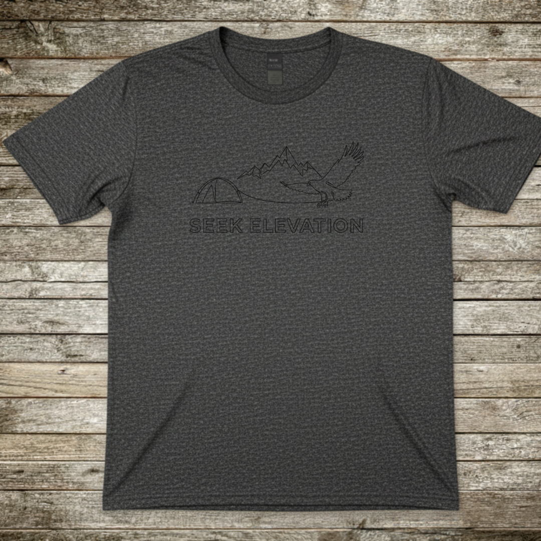 Printify T-Shirt Dark Heather / S Seek Elevation T-Shirt Seek Elevation T-Shirt