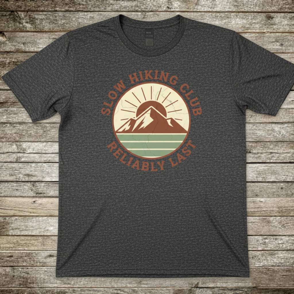 Printify T-Shirt Dark Heather / S Slow Hiking Club T-Shirt Slow Hiking Club T-Shirt