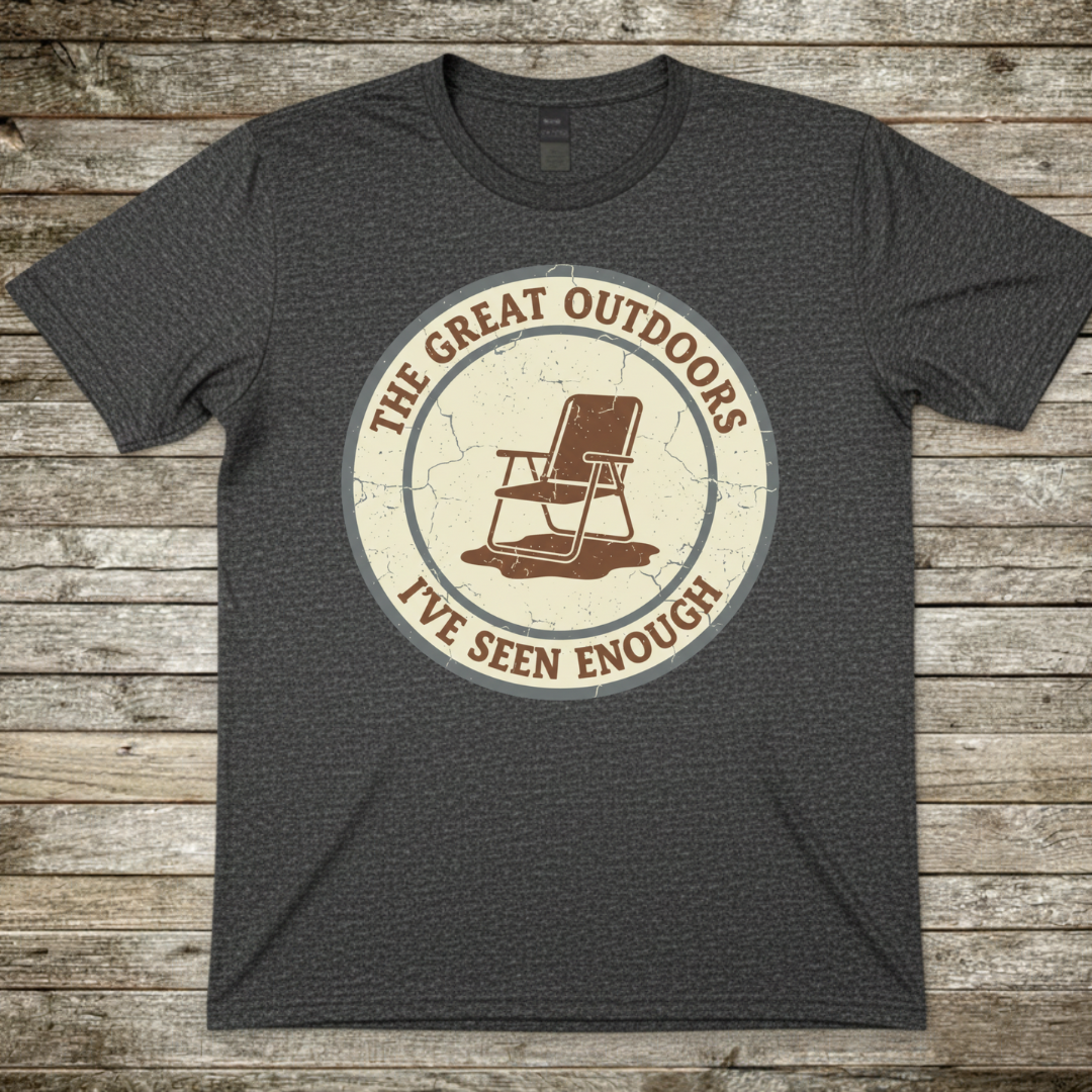 Printify T-Shirt Dark Heather / S The Great Outdoors T-Shirt The Great Outdoors T-Shirt
