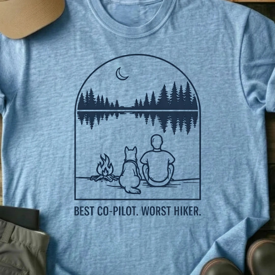 Printify T-Shirt Light Blue / S Best Co-Pilot T-Shirt Best Co-Pilot T-Shirt