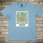 Printify T-Shirt Light Blue / S Coffee The Only Ascent I Do Before 9am Coffee The Only Ascent I Do Before 9am