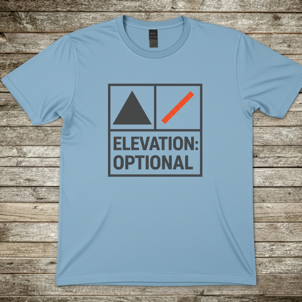 Printify T-Shirt Light Blue / S Elevation Optional T-Shirt Elevation Optional T-Shirt