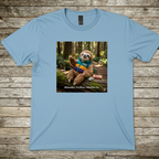 Printify T-Shirt Light Blue / S Happy Sloth T-Shirt Happy Sloth T-Shirt
