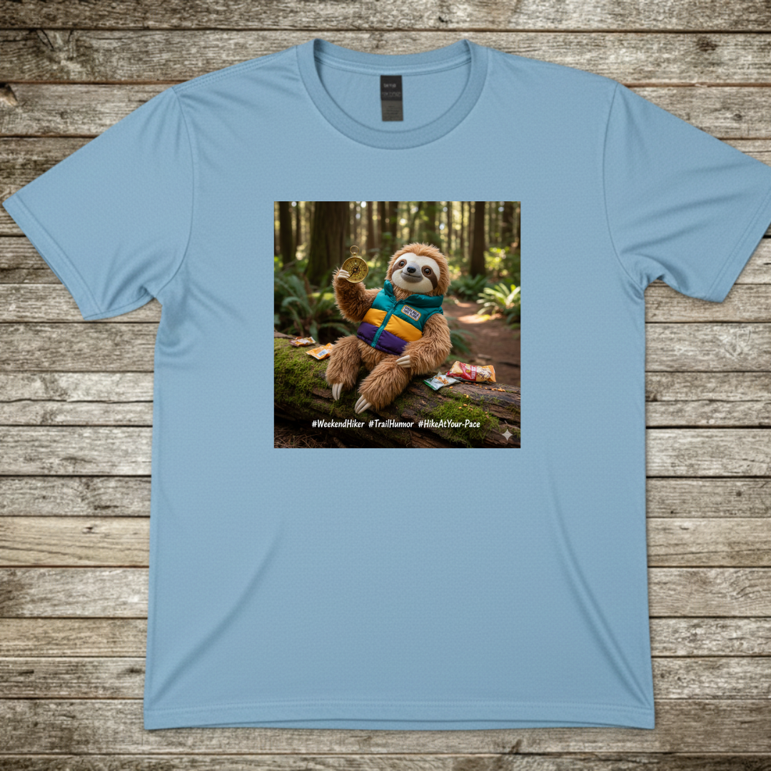 Printify T-Shirt Light Blue / S Happy Sloth T-Shirt Happy Sloth T-Shirt