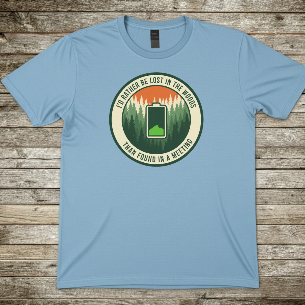 Printify T-Shirt Light Blue / S I Would Rather Be Lost T-Shirt I Would Rather Be Lost T-Shirt