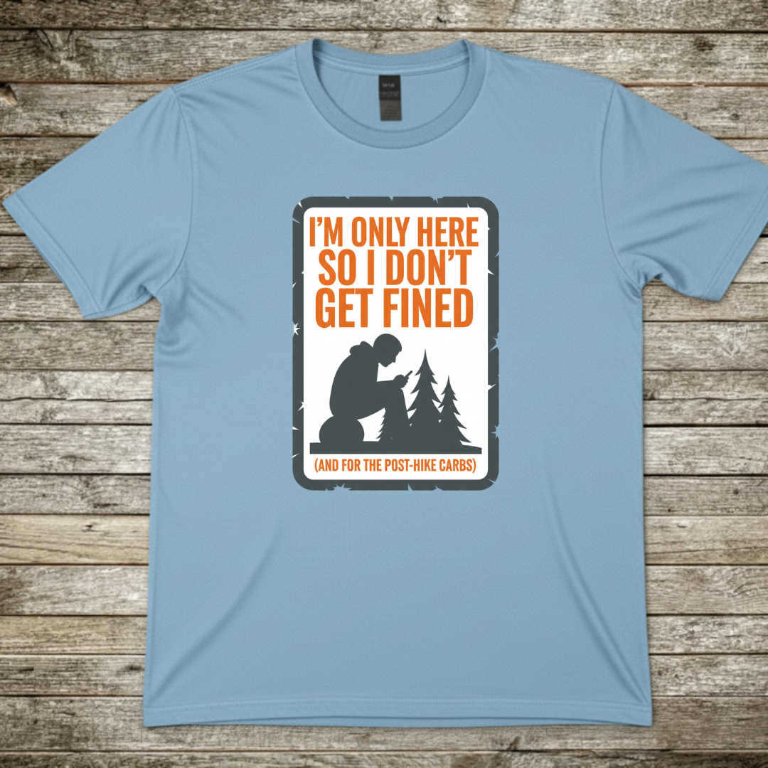 Printify T-Shirt Light Blue / S Im Only Here T-Shirt Im Only Here T-Shirt