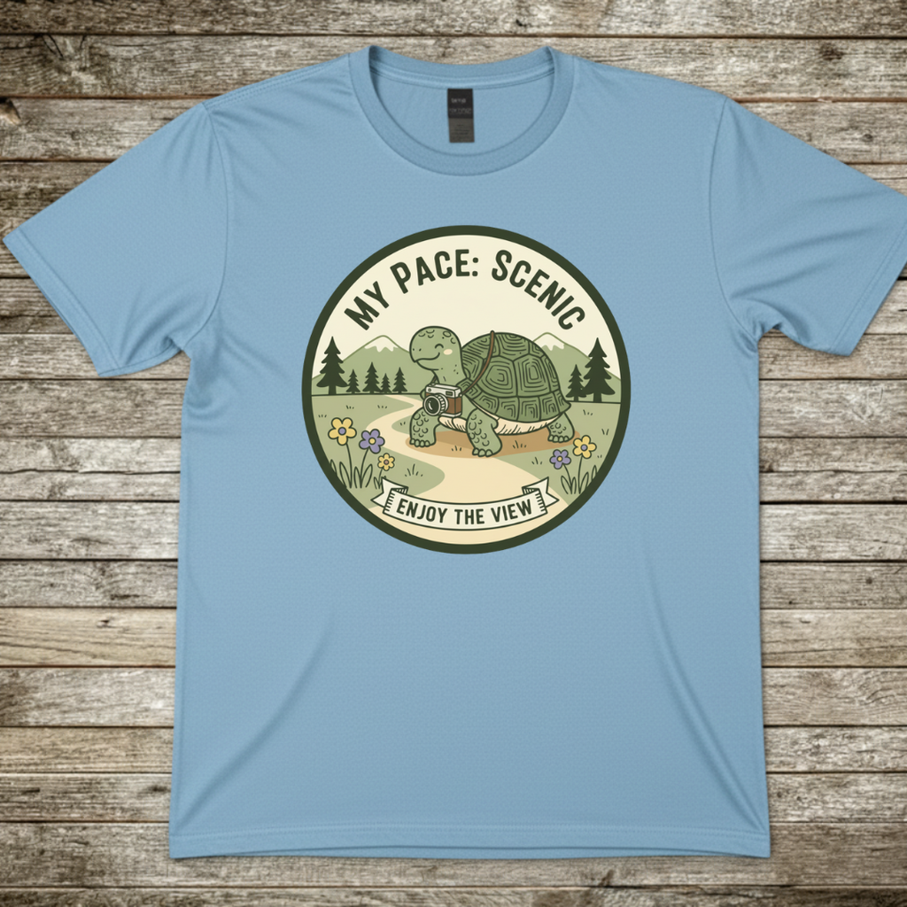 Printify T-Shirt Light Blue / S My Pace Scenic T-Shirt My Pace Scenic T-Shirt