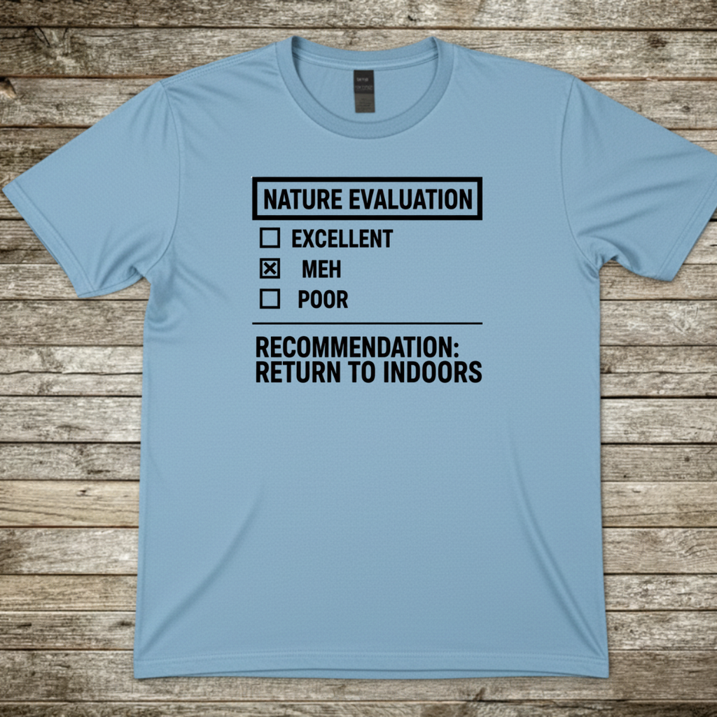 Printify T-Shirt Light Blue / S Nature Evaluation T-Shirt Nature Evaluation T-Shirt
