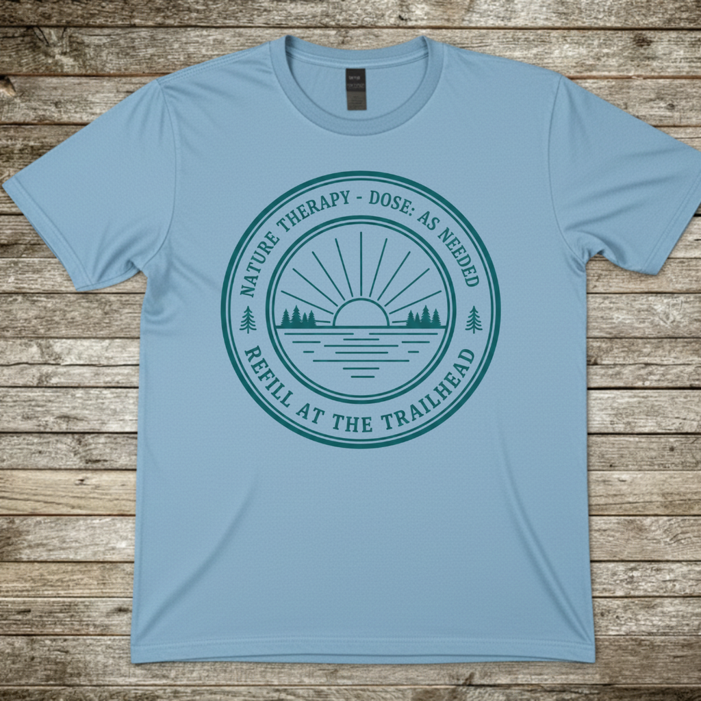 Printify T-Shirt Light Blue / S Nature Therapy T-Shirt Nature Therapy T-Shirt