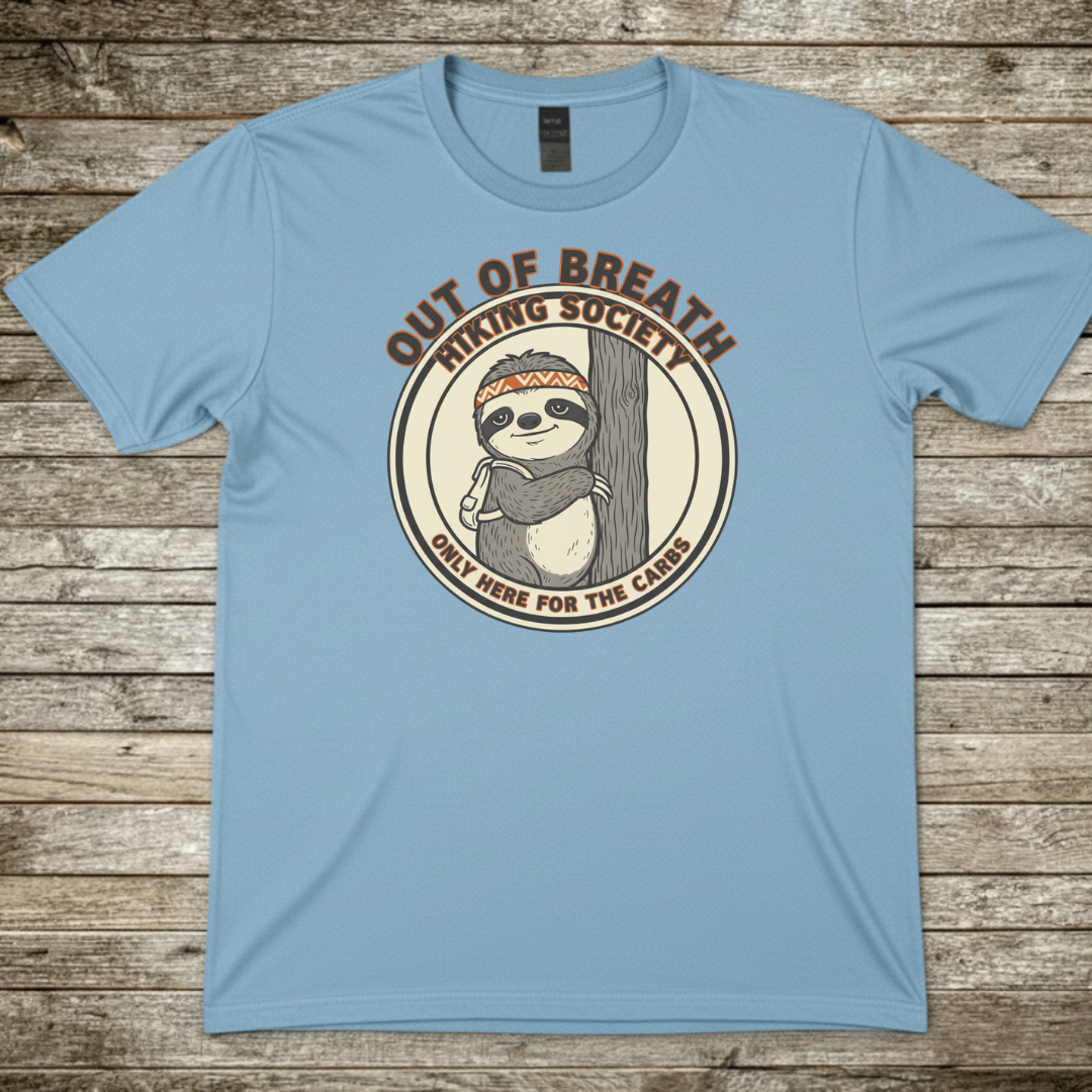Printify T-Shirt Light Blue / S Out of Breath T-Shirt Out of Breath T-Shirt