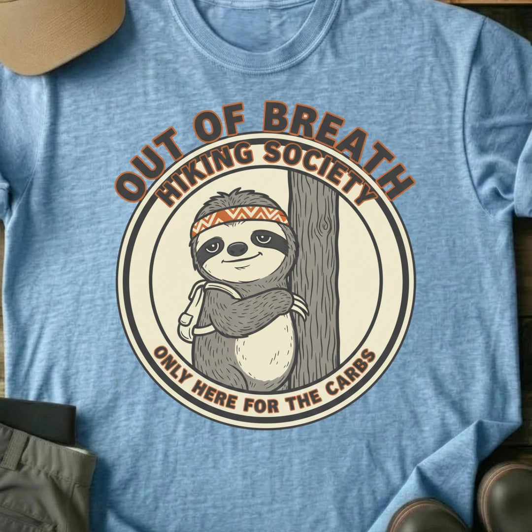 Printify T-Shirt Light Blue / S Out of Breath T-Shirt Out of Breath T-Shirt