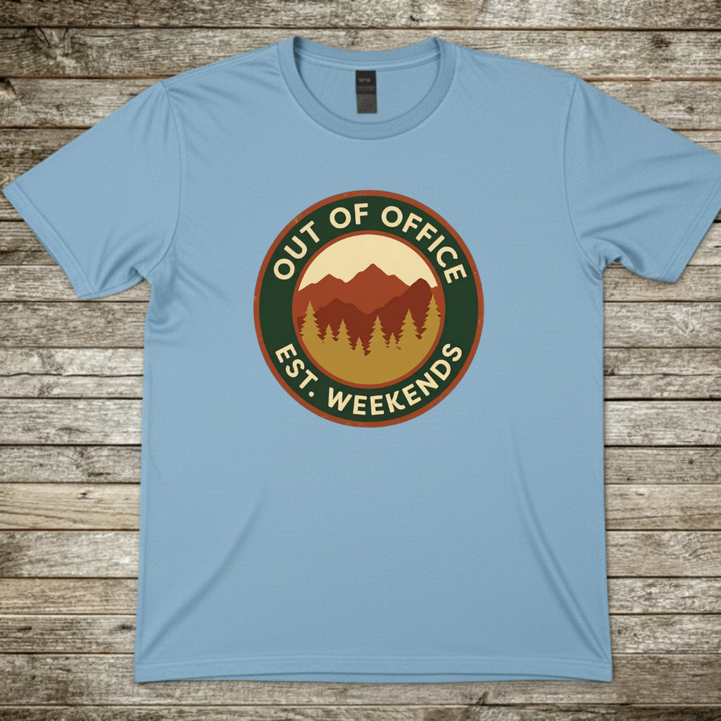 Printify T-Shirt Light Blue / S Out of Office T--Shirt Out of Office T--Shirt