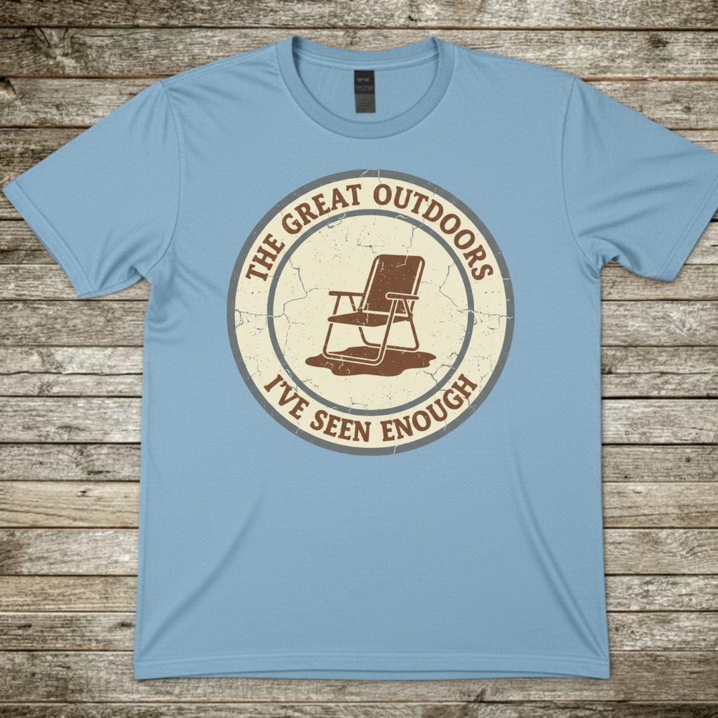 Printify T-Shirt Light Blue / S The Great Outdoors T-Shirt The Great Outdoors T-Shirt