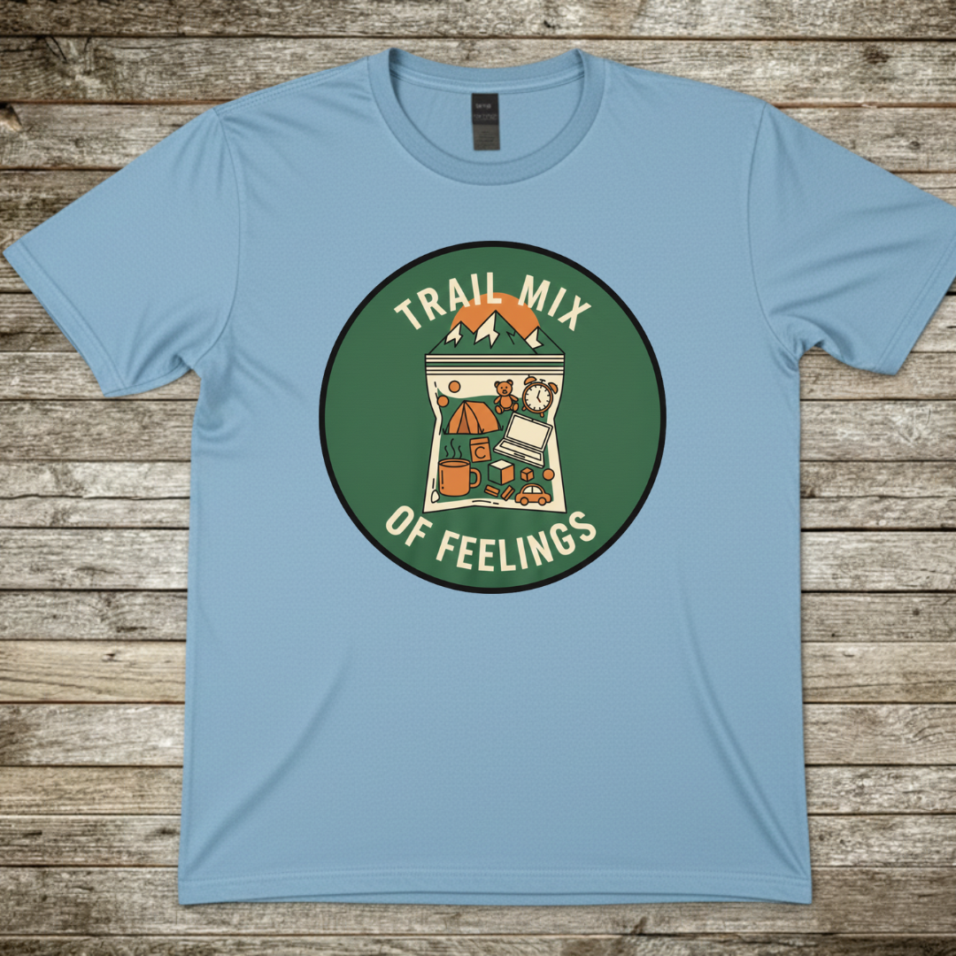 Printify T-Shirt Light Blue / S Trail Mix Of Feelings T-Shirt Trail Mix Of Feelings T-Shirt