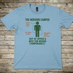 Printify T-Shirt Light Blue / S Weekend Camper T-Shirt Weekend Camper T-Shirt