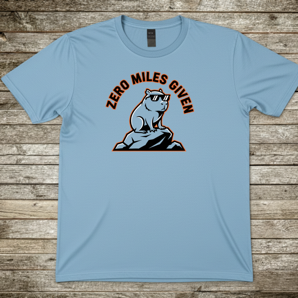 Printify T-Shirt Light Blue / S Zero Miles Given T-Shirt Zero Miles Given T-Shirt