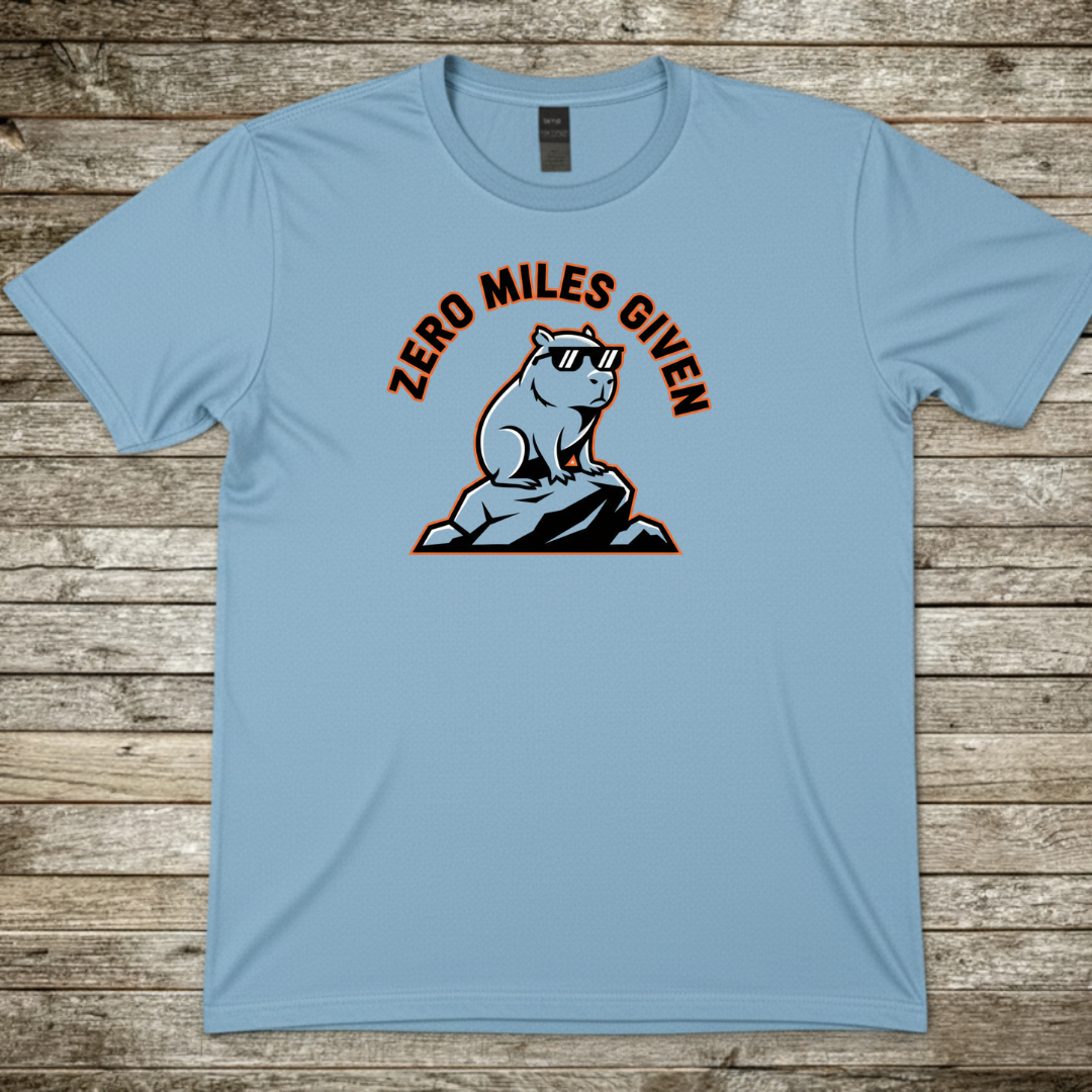 Printify T-Shirt Light Blue / S Zero Miles Given T-Shirt Zero Miles Given T-Shirt