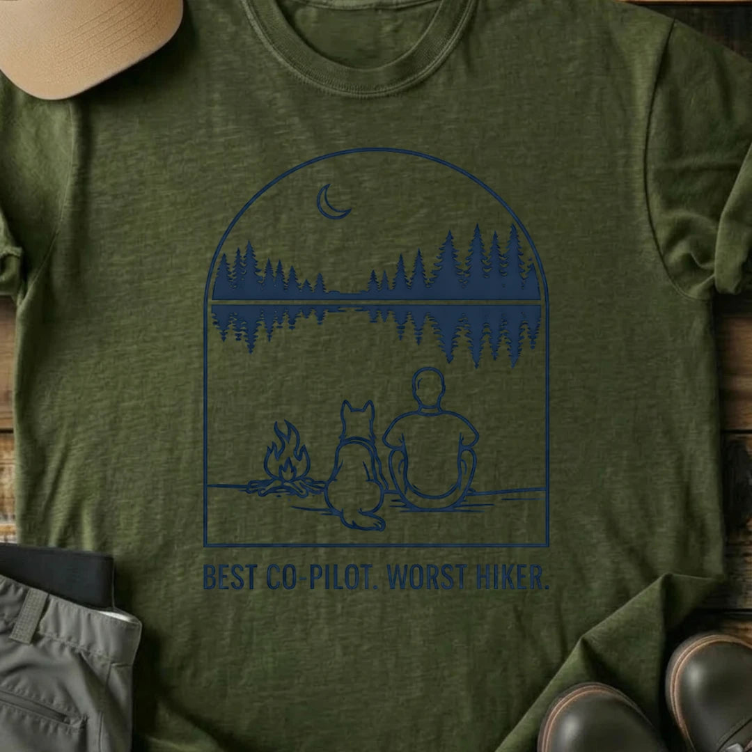 Printify T-Shirt Military Green / S Best Co-Pilot T-Shirt Best Co-Pilot T-Shirt