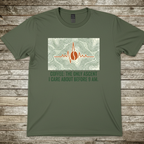 Printify T-Shirt Military Green / S Coffee The Only Ascent Before 9am T-Shirt Coffee The Only Ascent Before 9am T-Shirt