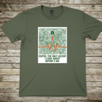 Printify T-Shirt Military Green / S Coffee The Only Ascent I Do Before 9am Coffee The Only Ascent I Do Before 9am