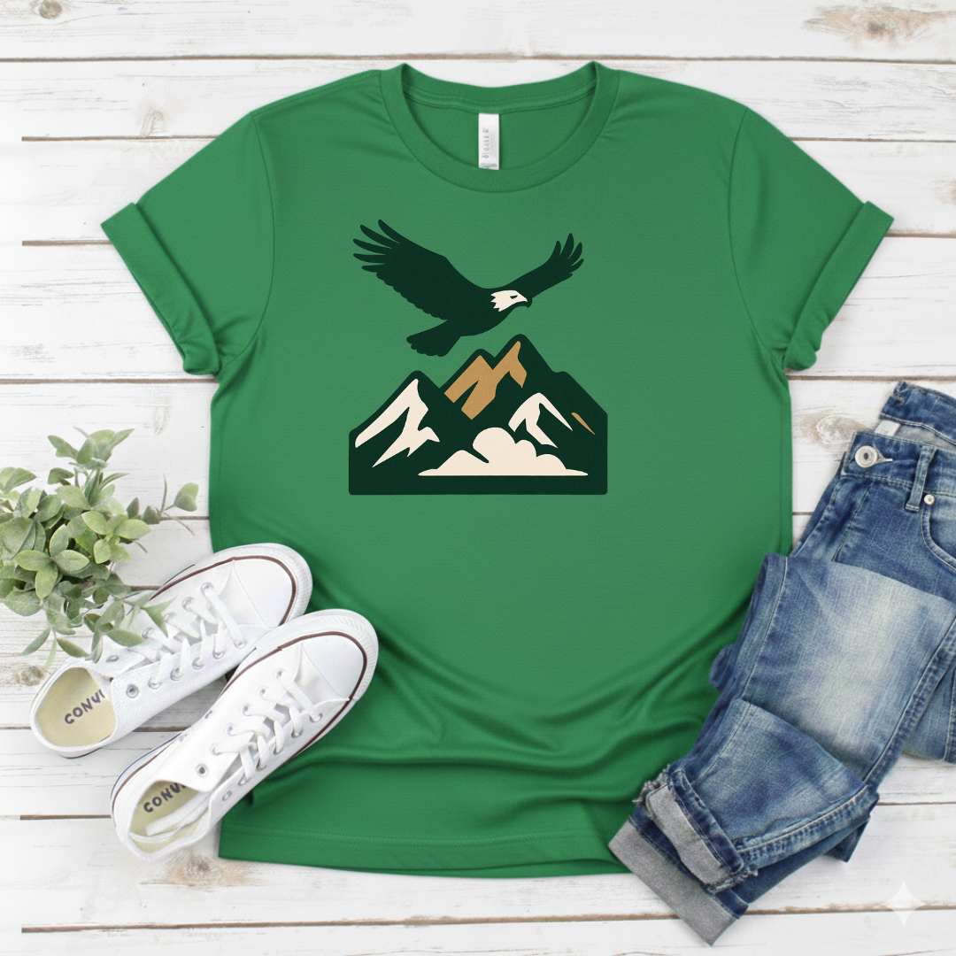 Printify T-Shirt Military Green / S Eagle Mountain Graphic T-Shirt Eagle Mountain Graphic T-Shirt