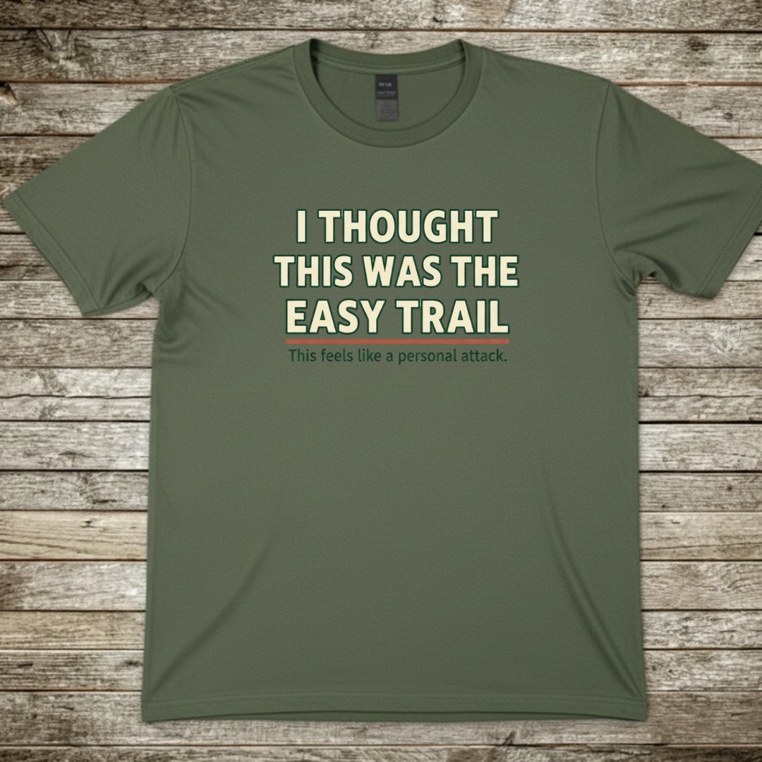 Printify T-Shirt Military Green / S Easy Trail T-Shirt Easy Trail T-Shirt
