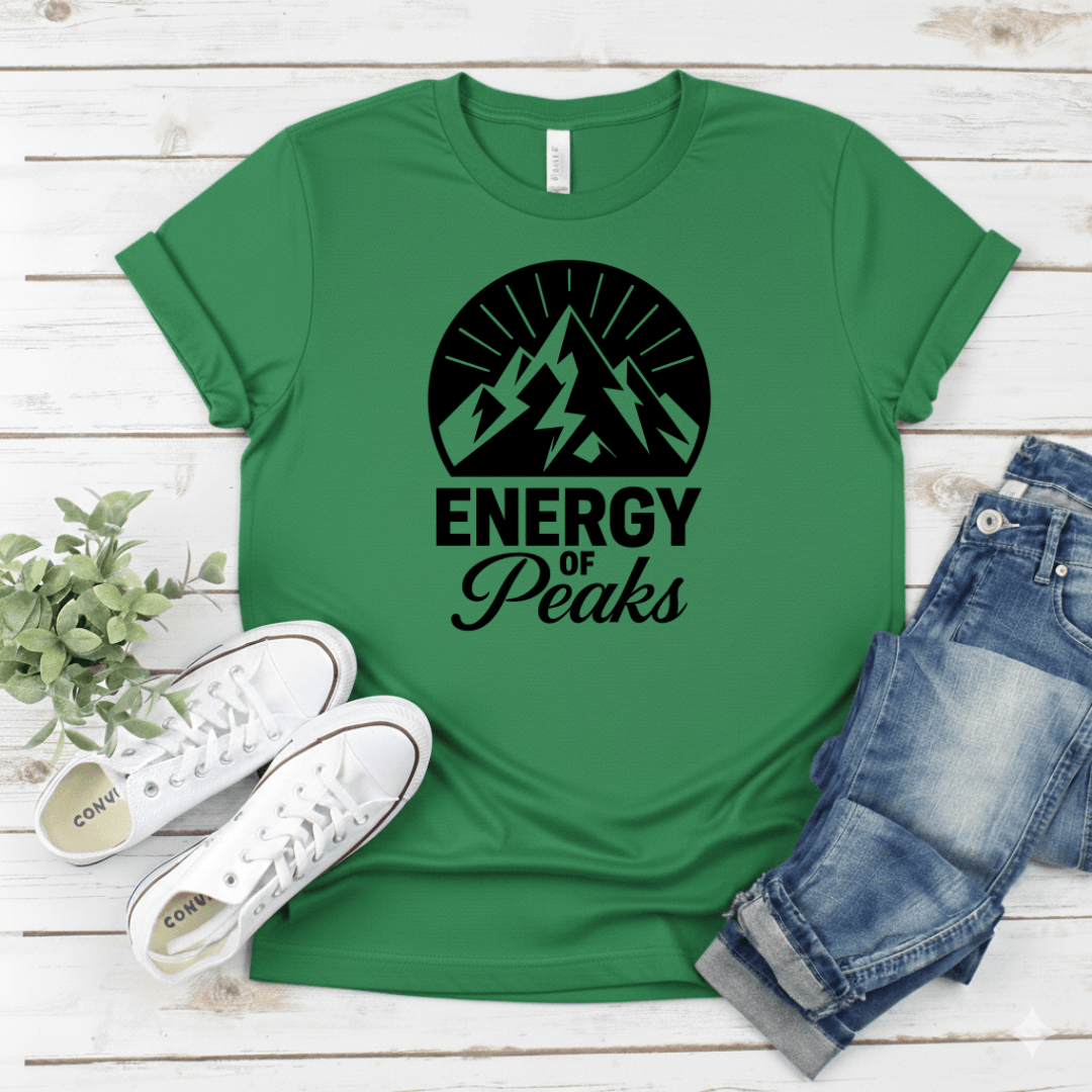 Printify T-Shirt Military Green / S Energy of Peaks Energy of Peaks
