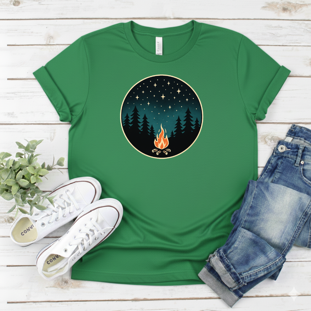 Printify T-Shirt Military Green / S Forest Stars Forest Stars
