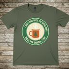 Printify T-Shirt Military Green / S I Don't Hike Until Coffee Does T-Shirt I Don't Hike Until Coffee Does T-Shirt
