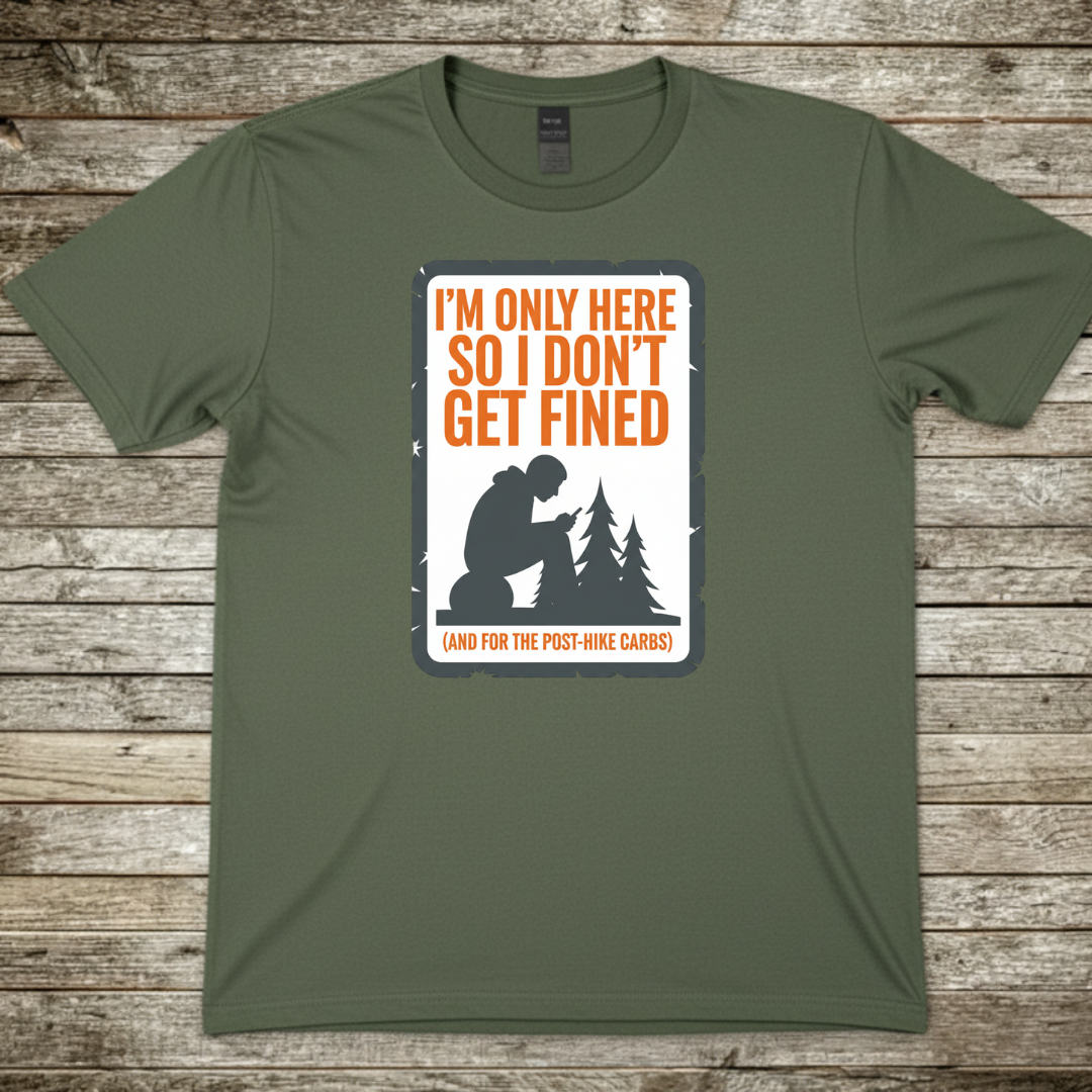 Printify T-Shirt Military Green / S Im Only Here T-Shirt Im Only Here T-Shirt