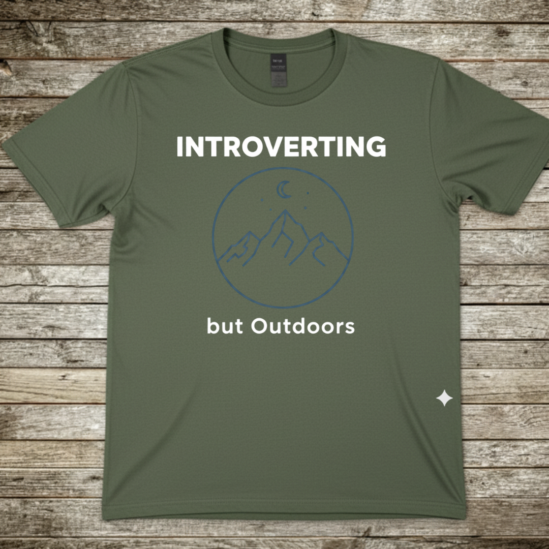 Printify T-Shirt Military Green / S Introverting T-Shirt Introverting T-Shirt