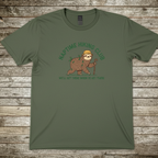 Printify T-Shirt Military Green / S Naptime Hiking Club T-Shirt Naptime Hiking Club T-Shirt