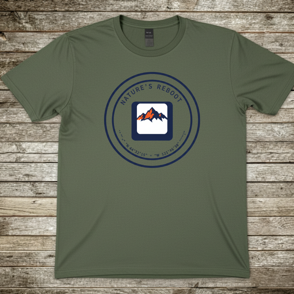 Printify T-Shirt Military Green / S Nature's Reboot T-Shirt Nature's Reboot T-Shirt