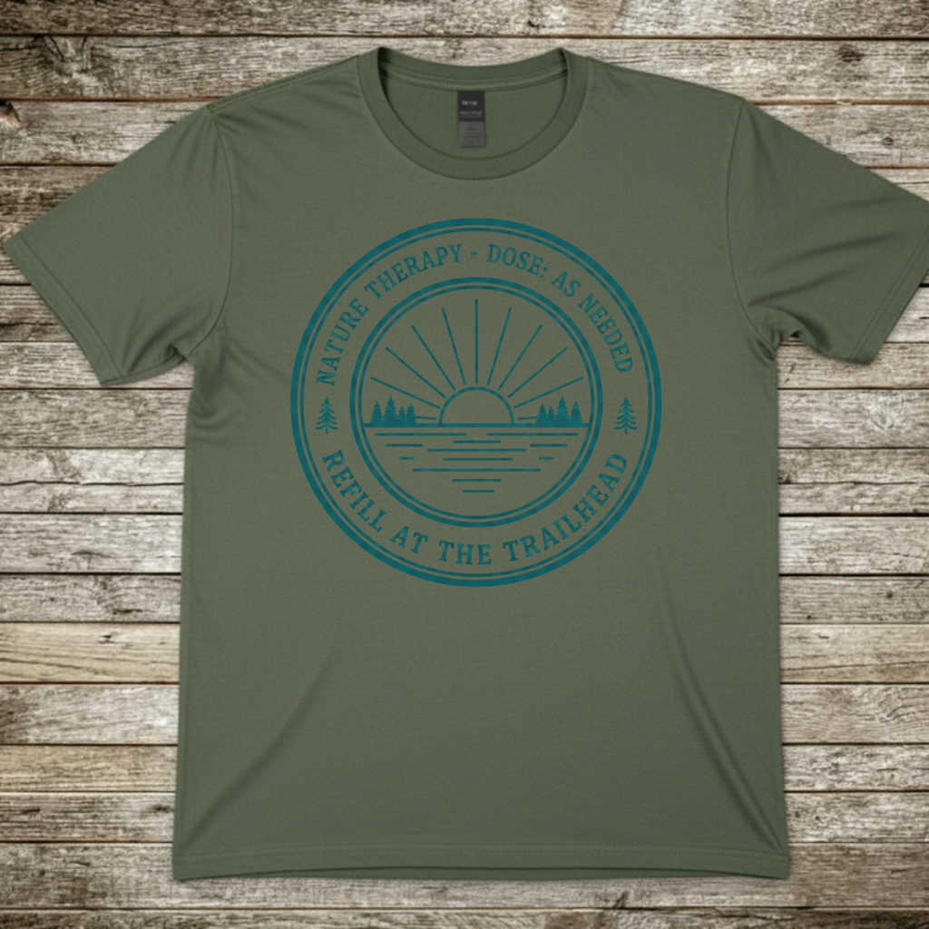 Printify T-Shirt Military Green / S Nature Therapy T-Shirt Nature Therapy T-Shirt