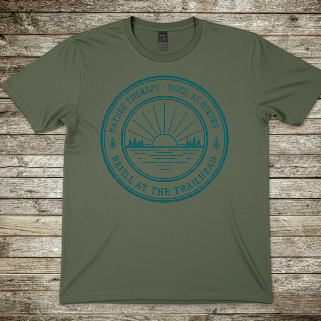 Printify T-Shirt Military Green / S Nature Therapy T-Shirt Nature Therapy T-Shirt