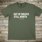 Printify T-Shirt Military Green / S Out Of Breath T-Shirt Out Of Breath T-Shirt
