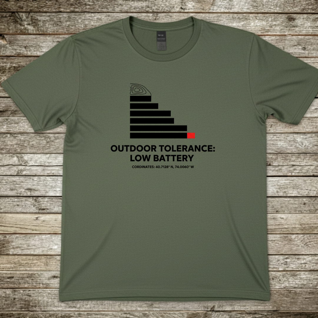 Printify T-Shirt Military Green / S Outdoor Tolerance T-Shirt Outdoor Tolerance T-Shirt