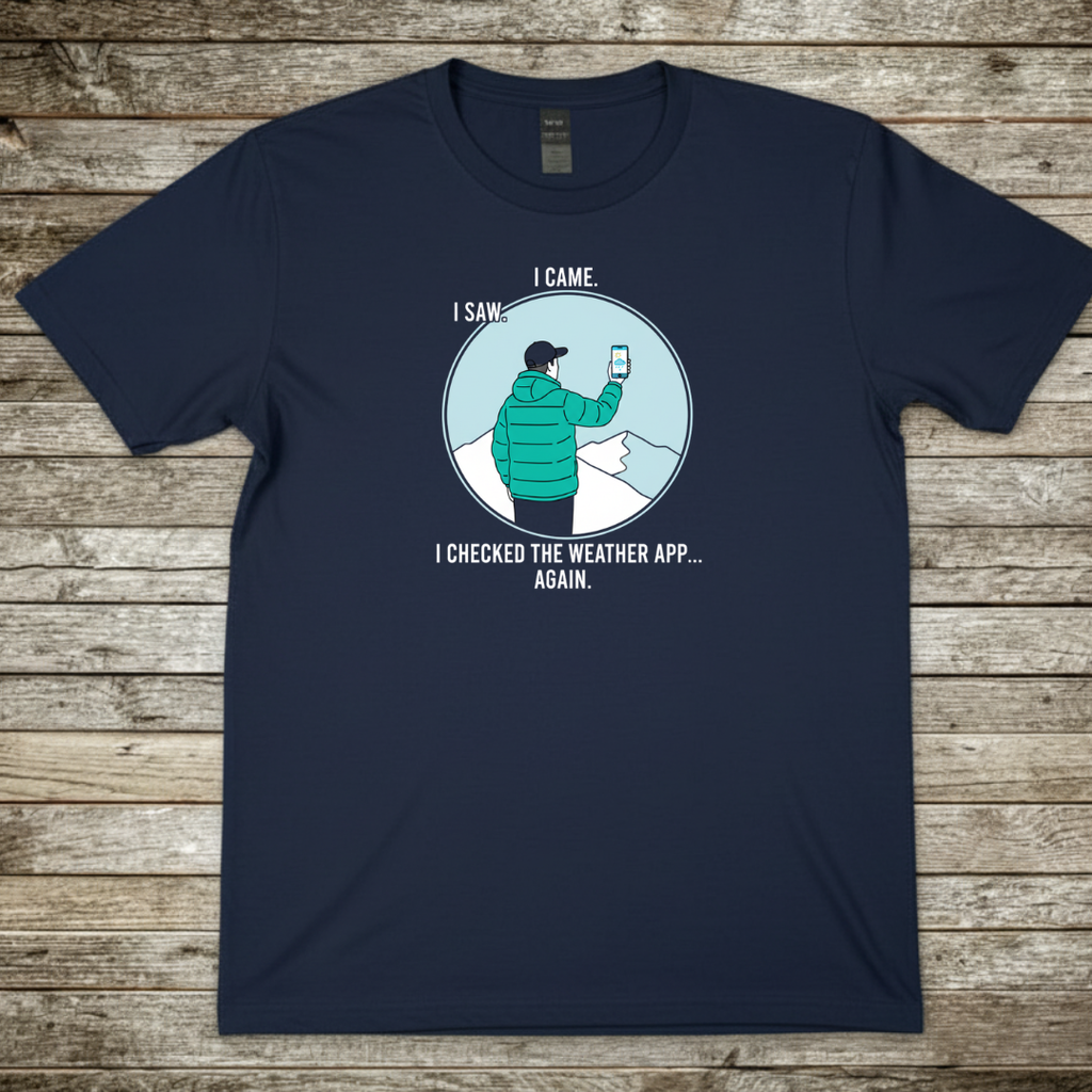 Printify T-Shirt Navy / S I came I Saw T-Shirt I came I Saw T-Shirt